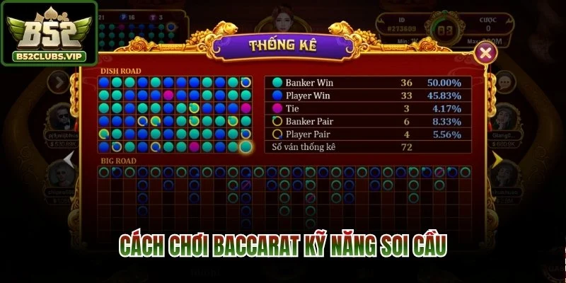 Cách chơi baccarat kỹ năng soi cầu