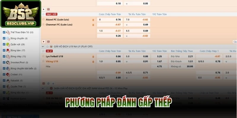 Phương pháp đánh gấp thếp